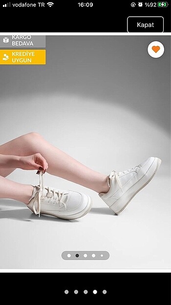 36 Beden beyaz Renk Marjin beyaz bağcıklı ayakkabı