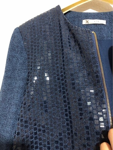 On Fashion Yumuşak parlak ceket