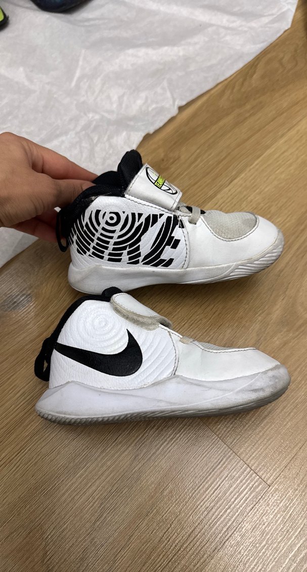 Erkek Çocuk Beyaz Cırt Cırtlı nıke Sneaker - Görsel 2