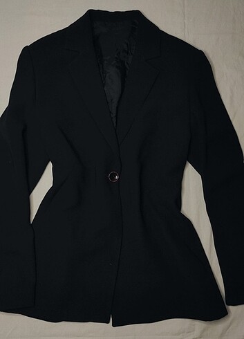 90'lar koyu lacivert blazer ceket 