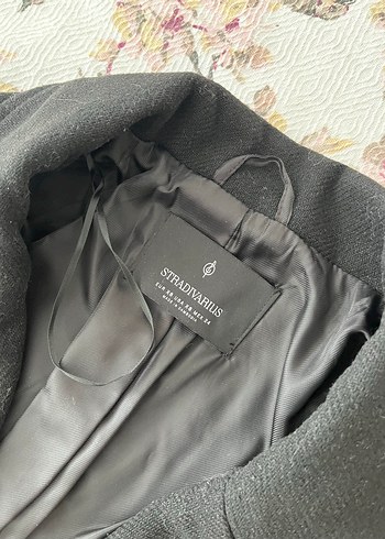 Stradivarius stradivarius Siyah Kuşaklı Kaban