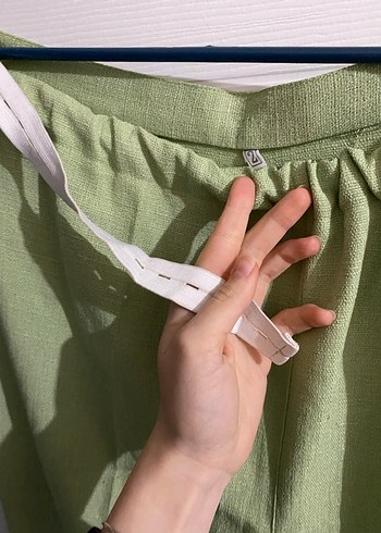 Yeşil  Kadın Pantolon - Görsel 2