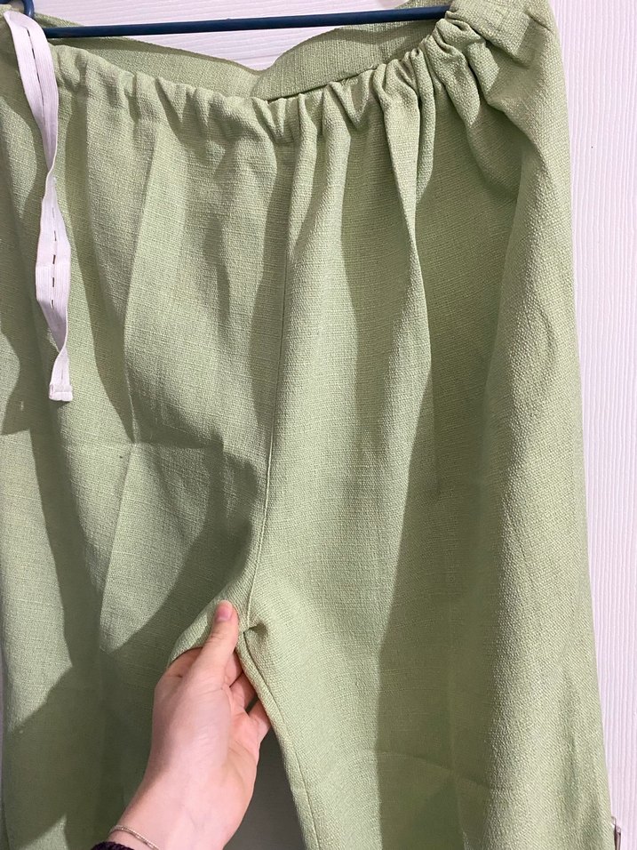 Yeşil  Kadın Pantolon - Görsel 3