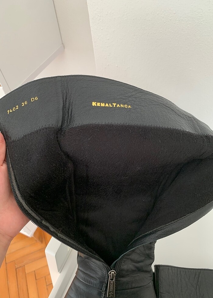 Siyah deri çizme - Görsel 5