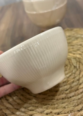 Beyaz Seramik 6'lı Kase Seti - Görsel 4