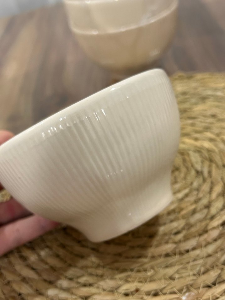 Beyaz Seramik 6'lı Kase Seti - Görsel 4