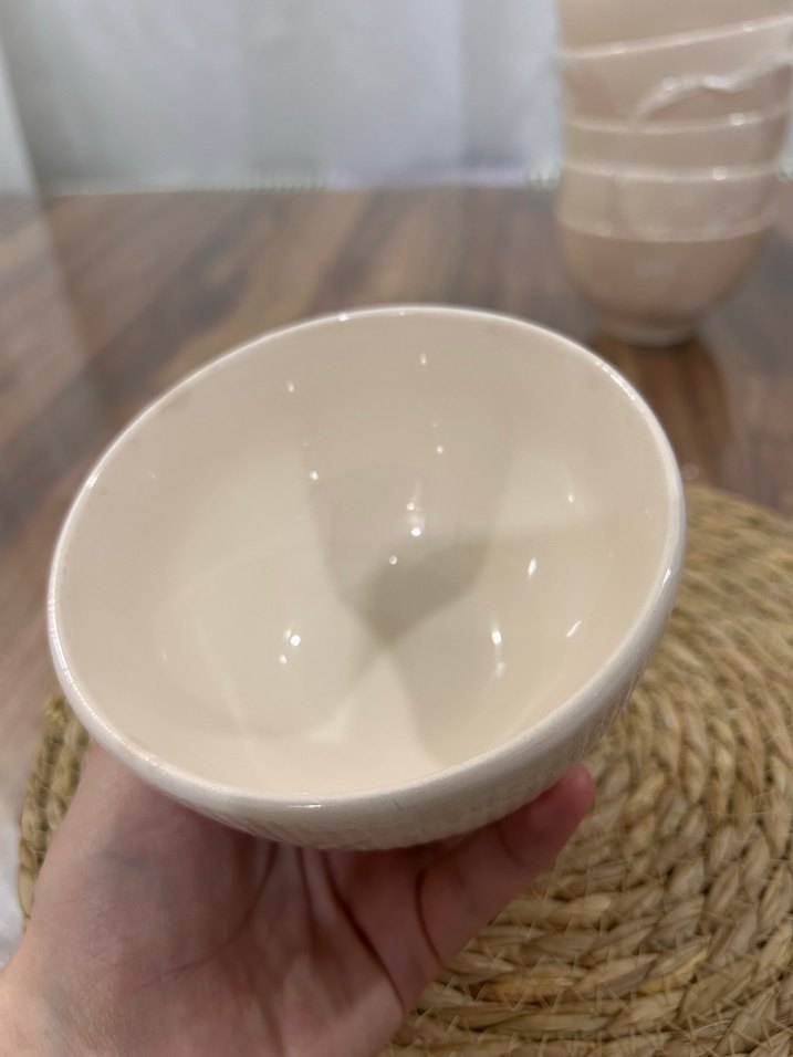 Beyaz Seramik 6'lı Kase Seti - Görsel 3