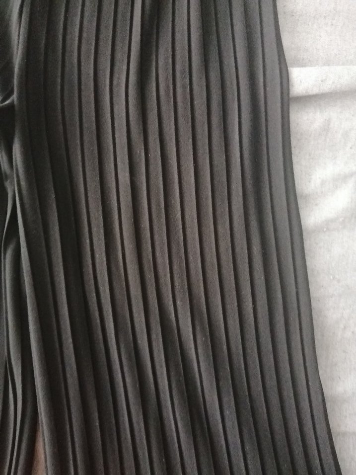 Düğmeli Siyah Midi Hamile Eteği - Görsel 2