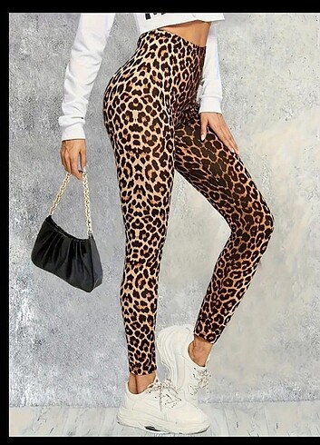 Leopar viscon penye tayt