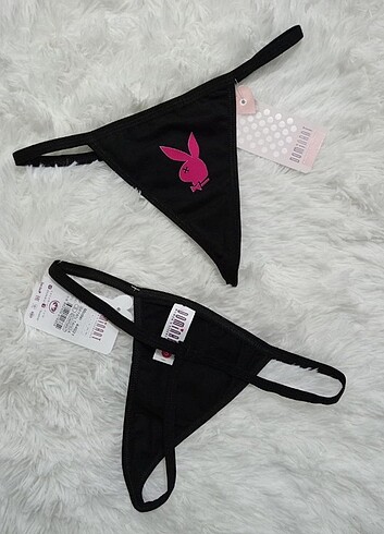 Victoria s Secret 2 adet pamuklu tanga playboy