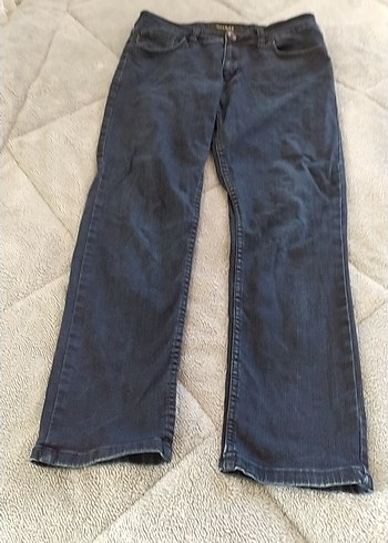 Mango Gri Kadın Midi Boy Kot Pantolon