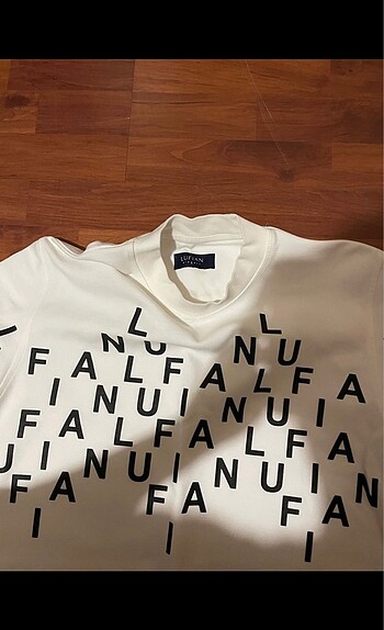 m Beden beyaz Renk LUFIAN SWEATSHIRT BEYAZ