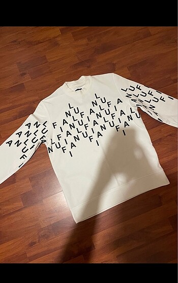 m Beden LUFIAN SWEATSHIRT BEYAZ