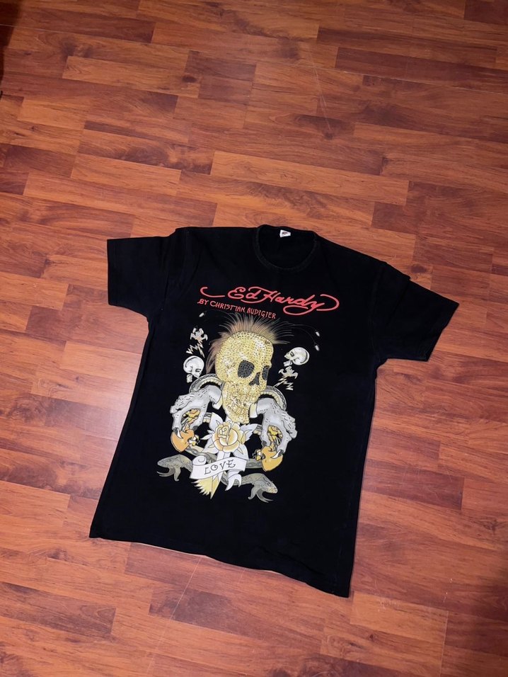 ED HARDY T-shirt siyah - Görsel 3