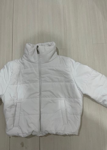 Beyaz Kadın Kısa mont - Görsel 3