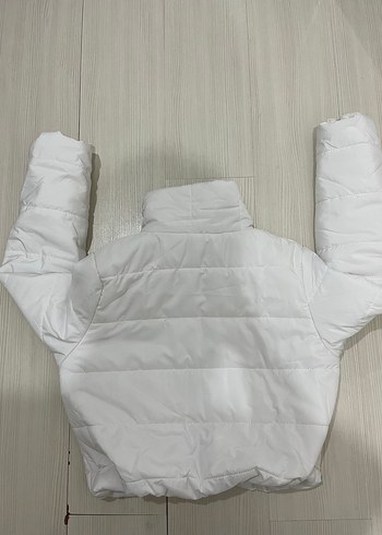 Beyaz Kadın Kısa mont - Görsel 4