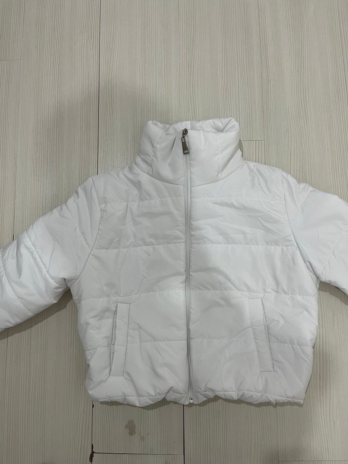 Beyaz Kadın Kısa mont - Görsel 2