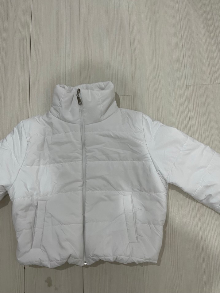 Beyaz Kadın Kısa mont - Görsel 3