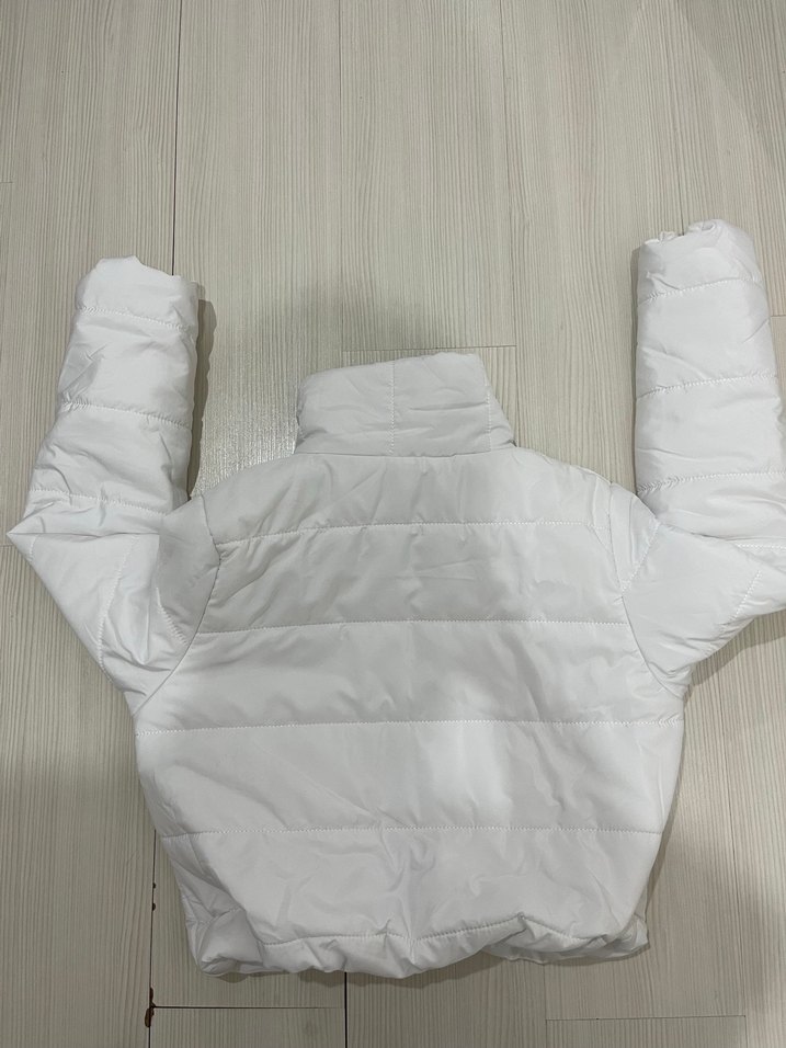 Beyaz Kadın Kısa mont - Görsel 4