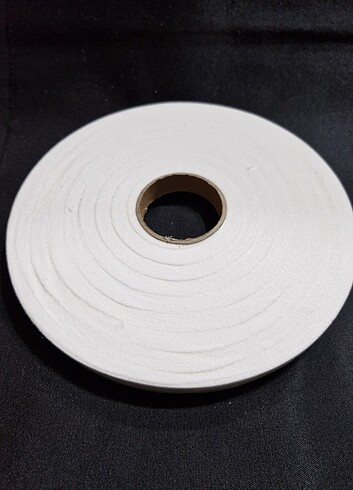  Beden İpli kağıt tela biye 1.5 cm Beyaz (200 mt)