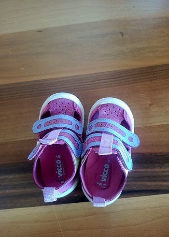 19 Beden pembe Renk Cırt Cırtlı Kız Çocuk Spor sandalet