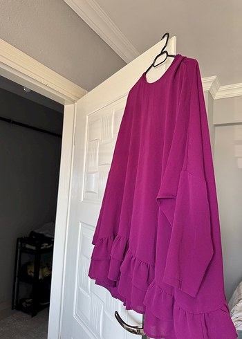 Mor Salaş Uzun Kadın Tunik - Görsel 2