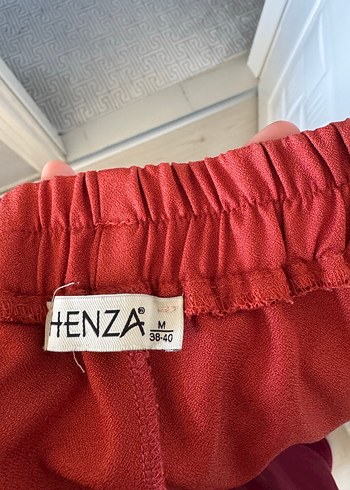 Kırmızı Uzun Kollu Keten Salaş Gömlek - Görsel 4