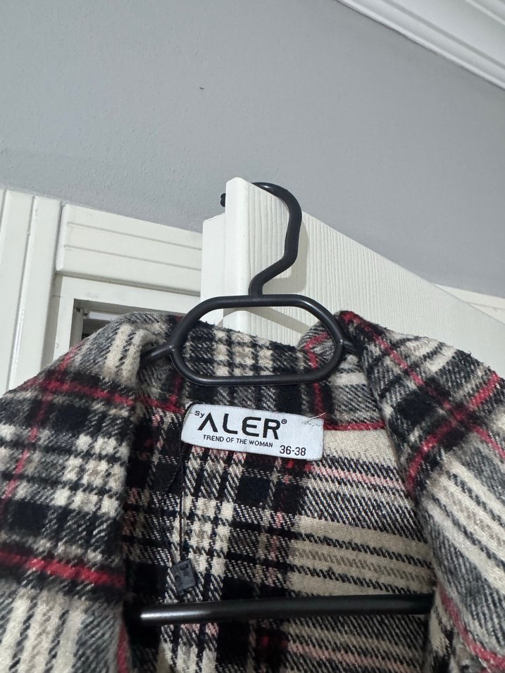 Düğmeli Salaş Oduncu  Kadın Gömlek - Görsel 3