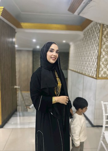 Siyah abaya - Görsel 3