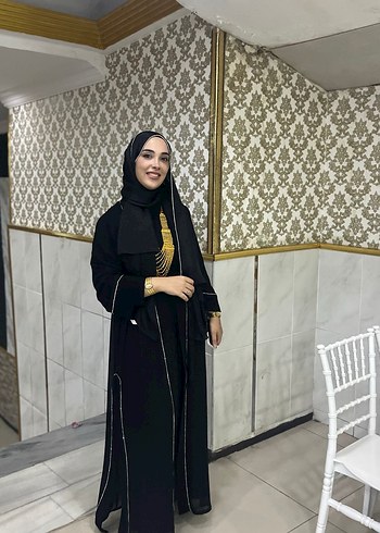 Siyah abaya - Görsel 2