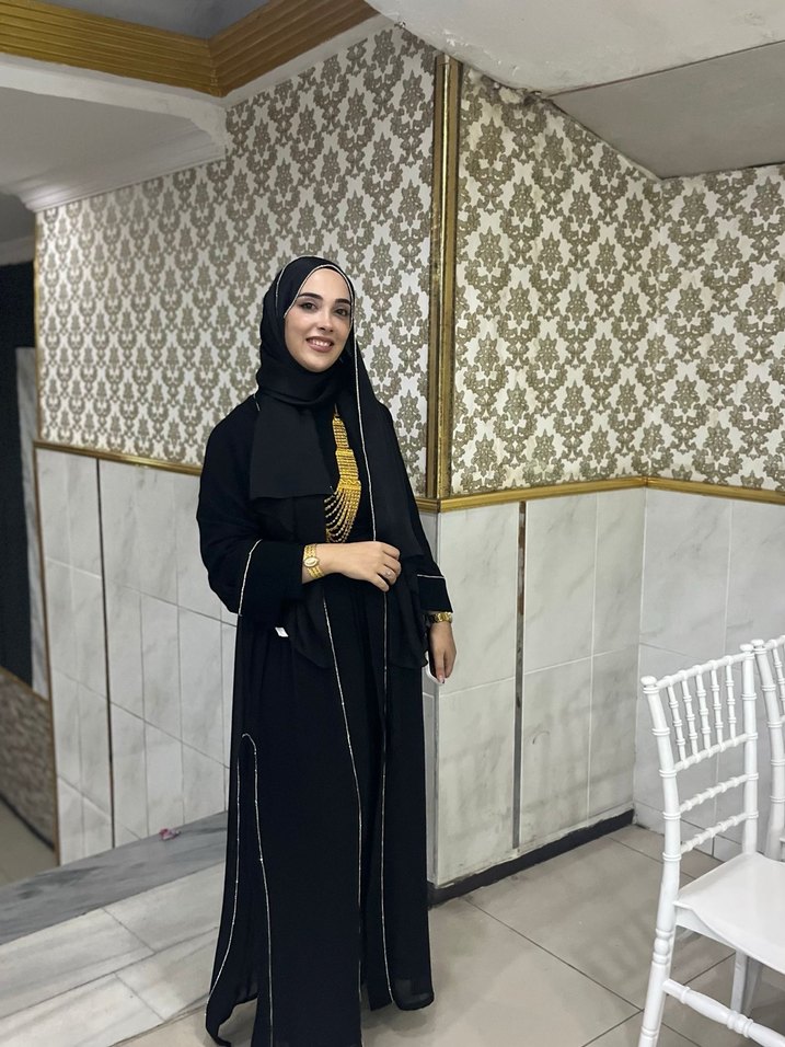 Siyah abaya - Görsel 2