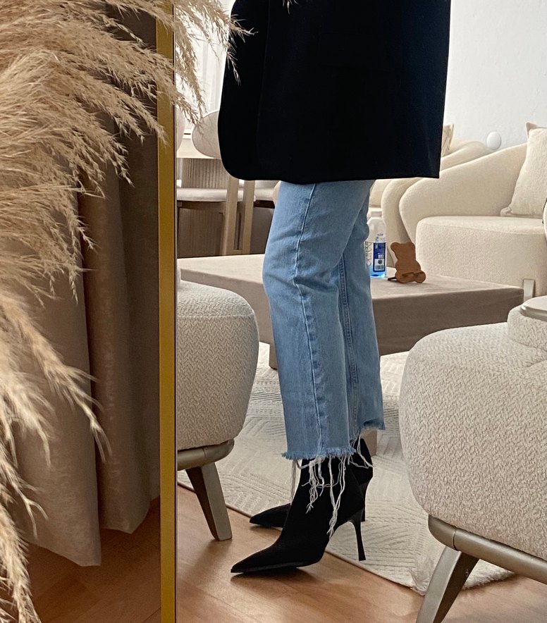 Back streç siyah dalgıç bot - Görsel 2