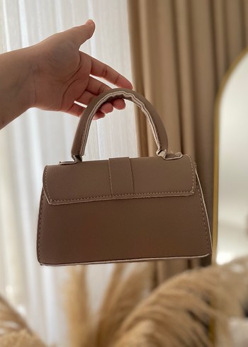 Bej Deri Tokalı Kadın Çanta - Görsel 4