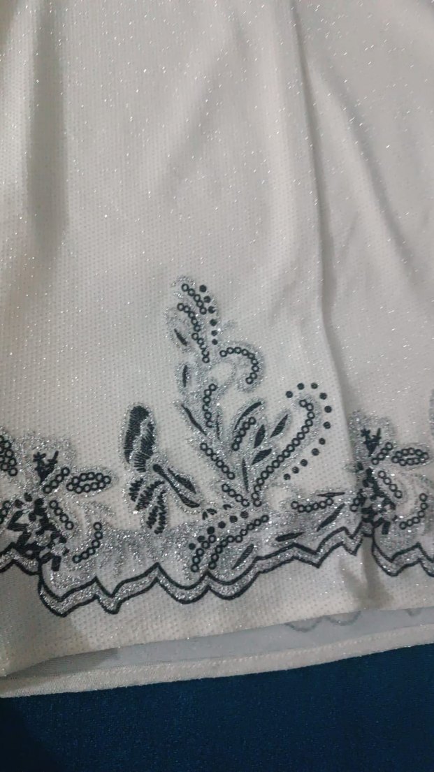 Vintage Mini Beyaz Dantel Detaylı Gece elbisesi - Görsel 3