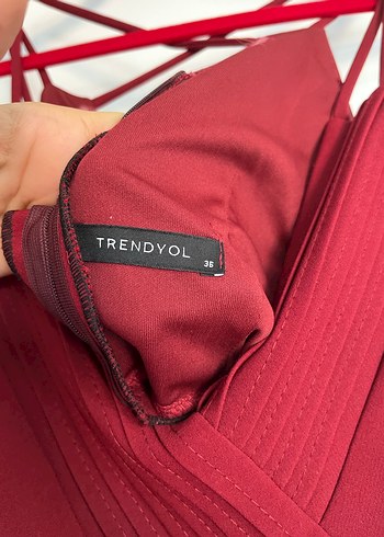 Bordo abiye - Görsel 4