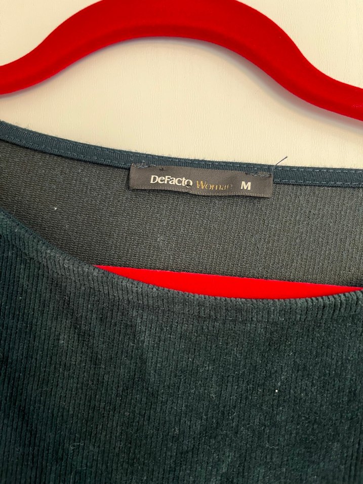 Yeşil Defacto kısa elbise - Görsel 3