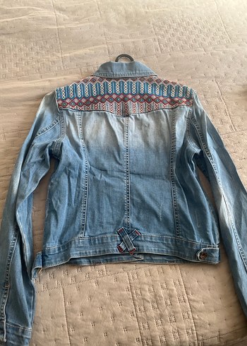 Dilvin denim kot ceket - Görsel 5