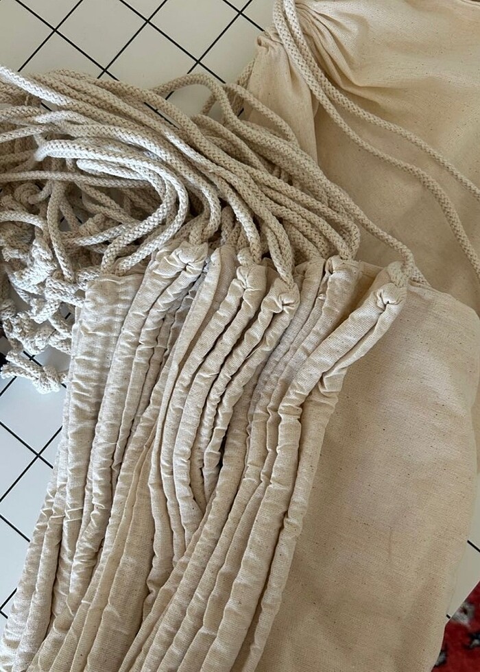 Büzgülü bez sırt çantası - Görsel 2