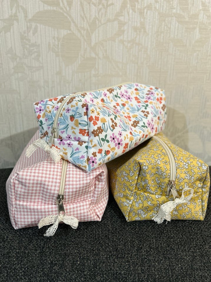 Bohem Stil Çok Renkli Fermuarlı Makyaj Çantası - Görsel 2