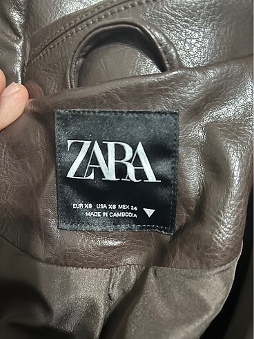 xs Beden kahverengi Renk Zara ceket