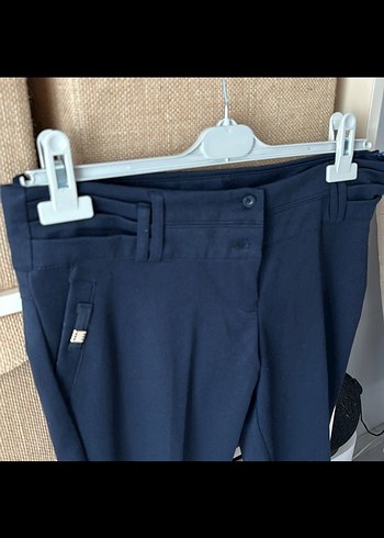 Kadın lacivert kumaş pantolon - Görsel 2