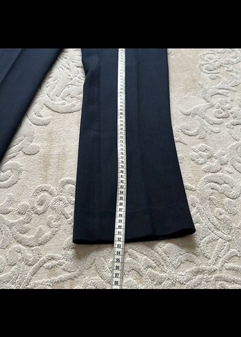 Kadın lacivert kumaş pantolon - Görsel 3