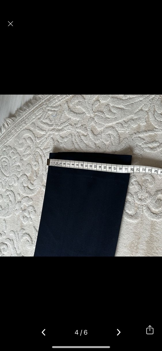 Kadın lacivert kumaş pantolon - Görsel 4