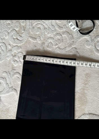 Kadın Siyah Kumaş Pantolon, Orta Boy, Tokalı - Görsel 3