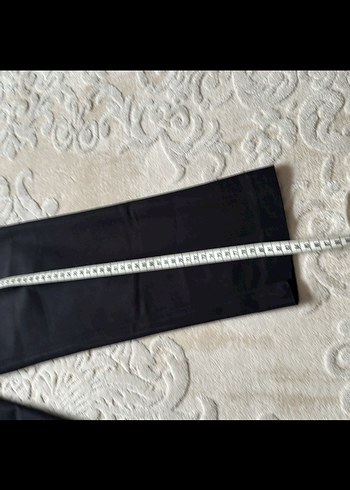 Kadın Siyah Kumaş Pantolon, Orta Boy, Tokalı - Görsel 4