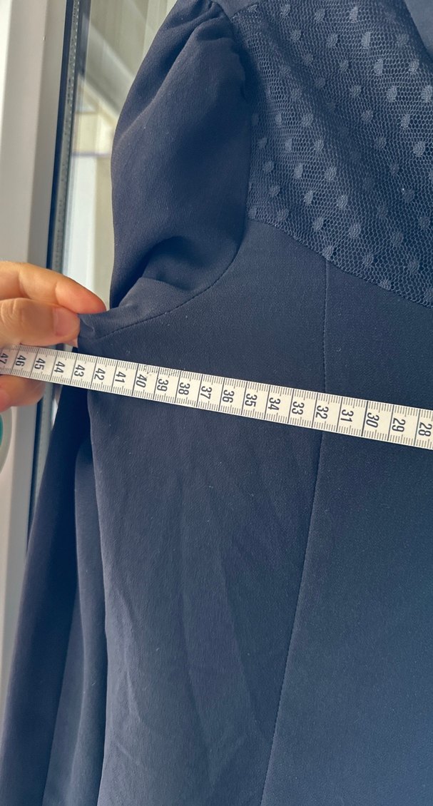 Düğmeli Siyah Gömlek Yaka Uzun Kollu - Görsel 2