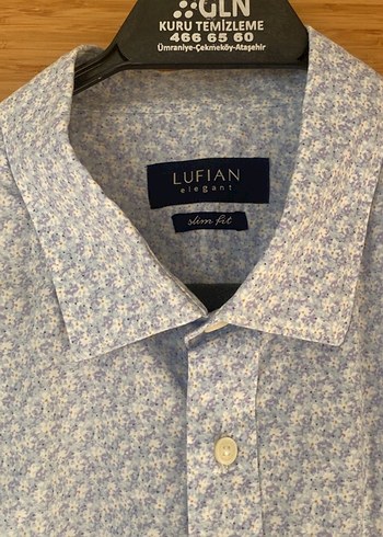 Gri Keten Düğmeli Erkek Gömlek - Görsel 2