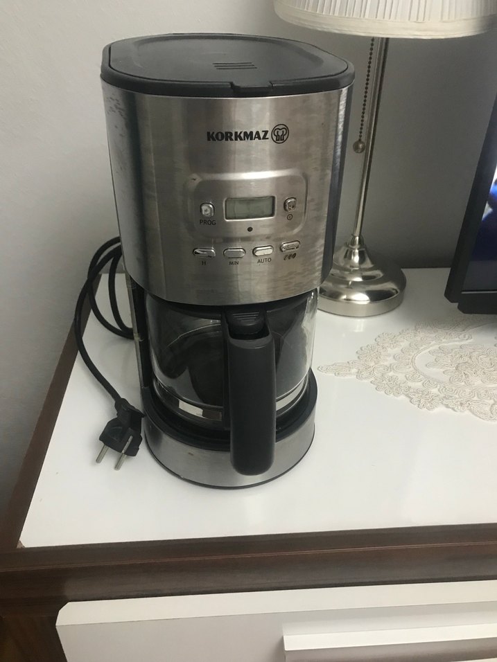 Gri Korkmaz Dijital Kahve Makinesi - Görsel 2