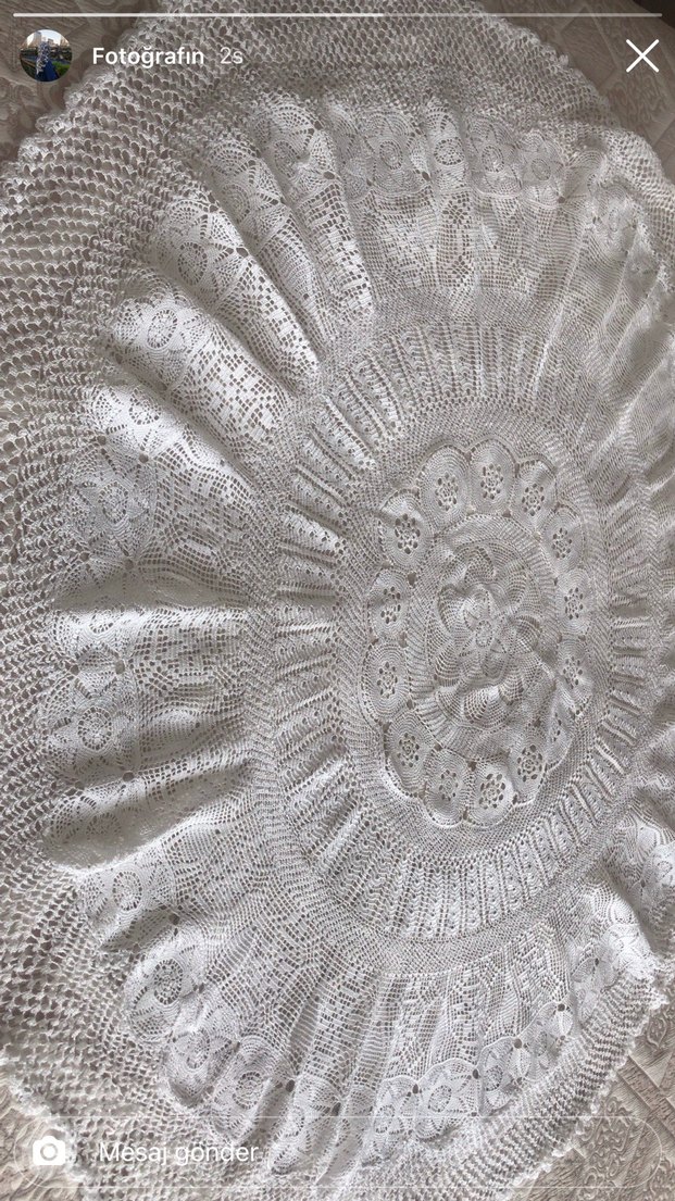 Bohem Tarzı El Yapımı Dantel fiskos masa örtüsü sıfır ürün - Görsel 4