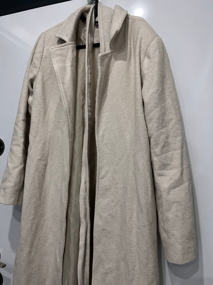 Bej Kadın kaşe Kaban - Görsel 3